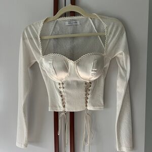 Danielle Guizio Archangel Top (White - XS)